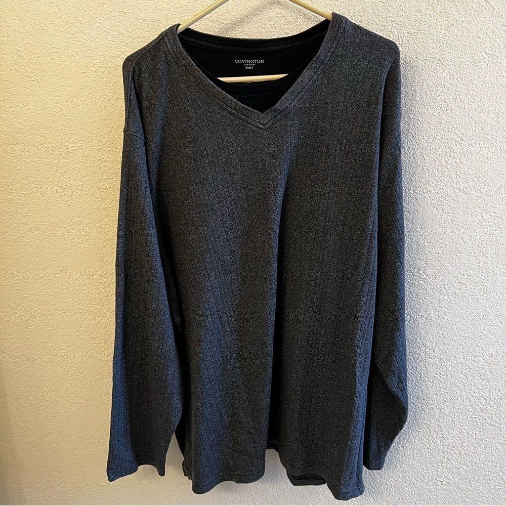 Covington Long Sleeve Gray Sweater (Size XXXLT)